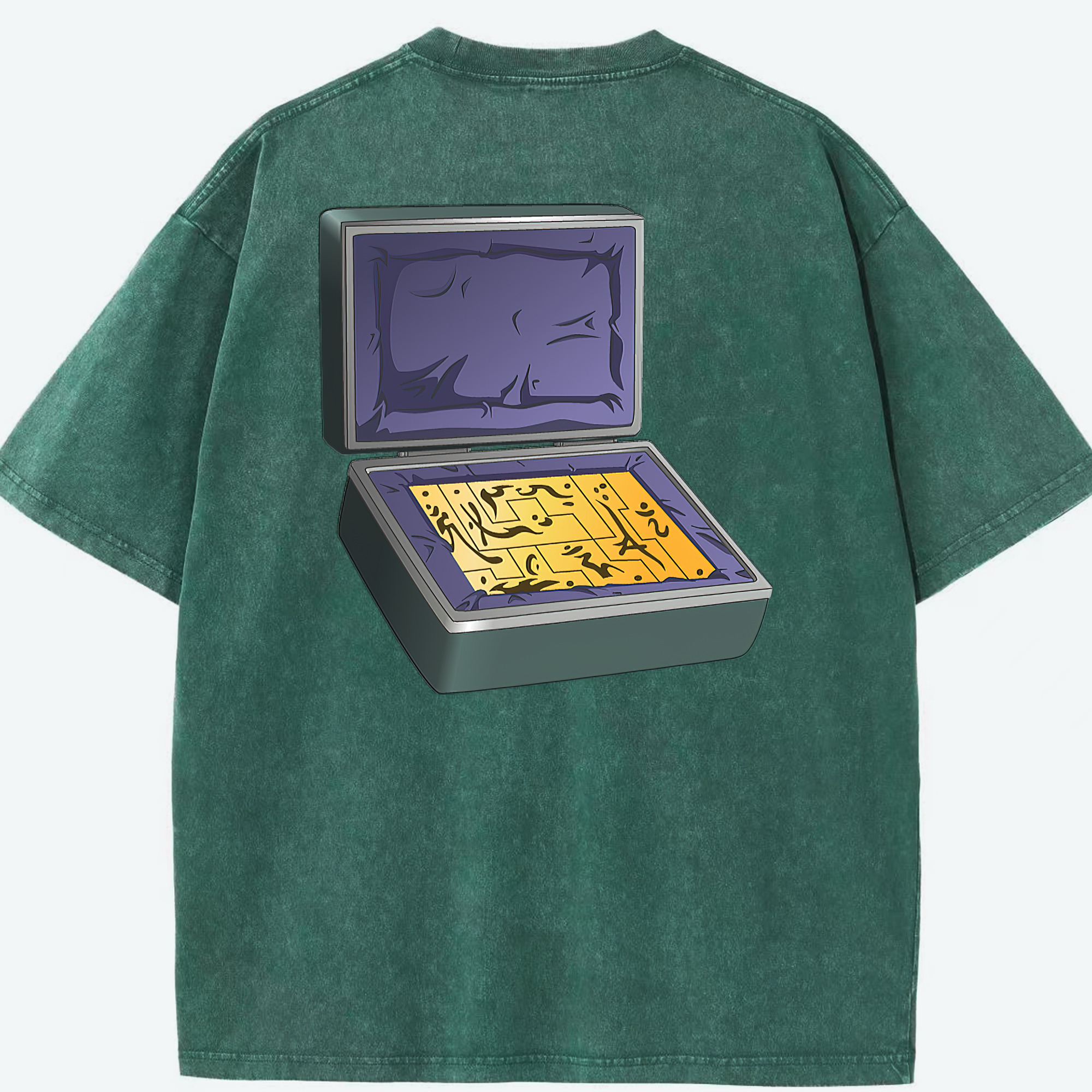 （画像用） 遊☆戯☆王 Yu-Gi-Oh! 綿100% ヴィンテージ風 半袖Tシャツ（背面プリント）